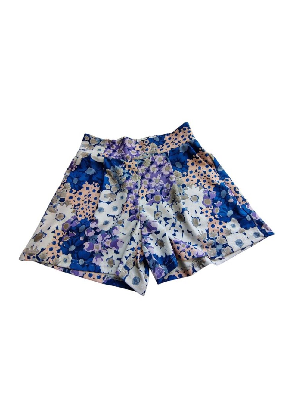 Versona Womens Floral Print Wide-Leg Shorts XS Polyester Blend Elastic waistband